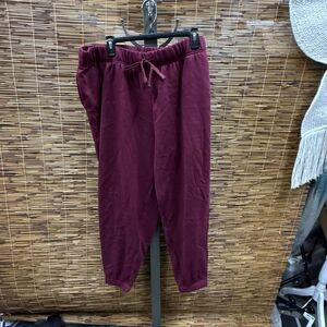 ID Ideology‎ Womens Plus Size Solid Fleece Jogger Pants Malbec 3X